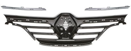 GRILLE RENAULT MEGANE 2016-2020 FACE AVANT / 2 PIÈCES
