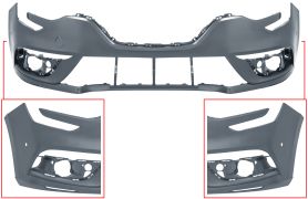 PARE-CHOCS RENAULT MEGANE 2016-2020 AVANT / AVEC 2 CAPTEUR / AVEC APPRET