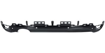 SPOILER RENAULT MEGANE 2016-2020 PARE-CHOCS ARRIÈRE / 5 PORTES / AVEC CAPTEUR / AVEC TROU ÉCHAPPEMENT / NOIR BRILLANT