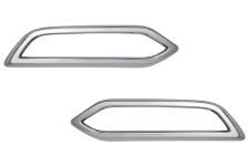MOULURES SPOILER RENAULT MEGANE 2020-2023 PARE-CHOCS ARRIÈRE / 4 PORTES / CHROMÉE / GAUCHE+DROITE