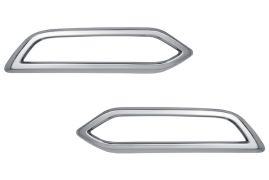 MOULURES SPOILER RENAULT MEGANE 2020-2023 PARE-CHOCS ARRIÈRE / 4 PORTES / CHROMÉE / GAUCHE+DROITE