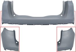 PARE-CHOCS RENAULT SCENIC 2016-2023 ARRIÈRE / AVEC 2 CAPTEUR / AVEC APPRET