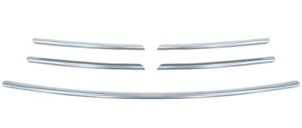 MOULURES GRILLE RENAULT TRAFIC 2014-2021 FACE AVANT / 5 PIÈCES / CHROMÉE