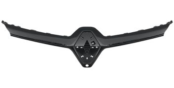 MOULURE GRILLE RENAULT CLIO 2019-> FACE AVANT / NOIR BRILLANT / AVEC CAMERA
