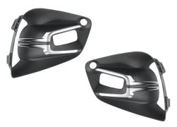 GRILLE RENAULT CLIO 2019-> PARE-CHOCS AVANT / AVEC MOULURES / AVEC CAPTEUR / AVEC TROU ANTIBROUILLARD / KIT / GAUCHE+DROIT