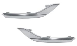 MOULURES PARE-CHOCS MITSUBISHI ASX 2023-> ARRIÈRE / CHROMÉE / KIT / GAUCHE+DROITE