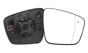 VERRE DE RÉTROVISEUR NISSAN TOWNSTAR 2021-> AVEC SUPPORT / CHAUFFANT / SIDE ASSIST / ASPHÉRIQUE / DROIT