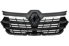 GRILLE RENAULT TRAFIC 2021-> FACE AVANT / 2 MOULURES CHROMÉE / 3 MOULURES NOIRE BRILLANT