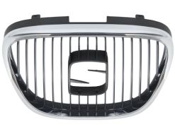 GRILLE SEAT LEON 2005-2009 FACE AVANT / MOULURE CHROMÉE / SANS INSIGNE