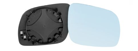 VERRE DE RÉTROVISEUR AUDI A8 1994-2002 AVEC SUPPORT / MODÈLE PETIT / CONVEXE / BLEU / DROIT