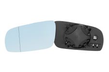 VERRE DE RÉTROVISEUR AUDI A3 1996-2000 AVEC SUPPORT / MODÈLE GRAND / ASPHÉRIQUE / BLEU / GAUCHE