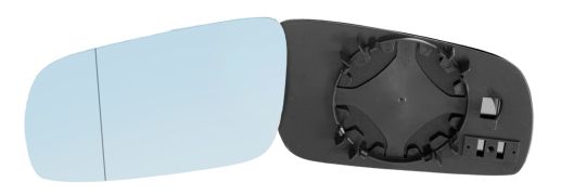 VERRE DE RÉTROVISEUR AUDI A8 1994-2002 AVEC SUPPORT / MODÈLE GRAND / ASPHÉRIQUE / BLEU / GAUCHE