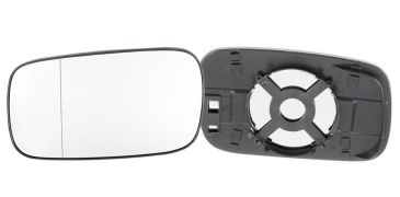 VERRE DE RÉTROVISEUR VOLKSWAGEN CADDY 1996-2004 AVEC SUPPORT / ASPHÉRIQUE / GAUCHE