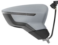 RÉTROVISEUR SEAT LEON 2012-2017 ÉLÉCTRIQUE / CHAUFFANT / FEU CLIGNOTANT / RABATTABLE ÉLÉCTRIQUEMENT / MÉMOIRE / AVEC APPRET / DROIT