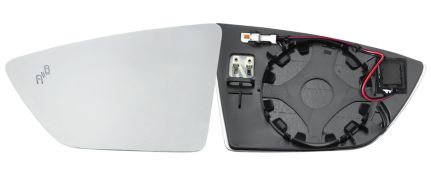 VERRE DE RÉTROVISEUR SEAT ARONA 2017-2021 AVEC SUPPORT / CHAUFFANT / SIDE ASSIST / CONVEXE / GAUCHE