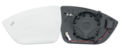 VERRE DE RÉTROVISEUR SEAT ATECA 2016-2020 AVEC SUPPORT / CHAUFFANT / SIDE ASSIST / CONVEXE / GAUCHE