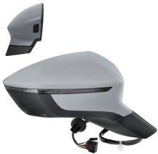 RÉTROVISEUR SEAT ATECA 2020-> ÉLÉCTRIQUE / CHAUFFANT / FEU CLIGNOTANT / FEU DE SOL / RABATTABLE ÉLÉCTRIQUEMENT / SIDE ASSIST / MÉMOIRE / AVEC APPRET / DROIT