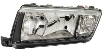 PHARE AVANT SKODA FABIA 1999-2004 BASE NOIRE / MODÈLE JUNIOR / GAUCHE