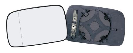 VERRE DE RÉTROVISEUR VOLKSWAGEN POLO CLASSIC / VARIANT 1995-2002 AVEC SUPPORT / CHAUFFANT / ASPHÉRIQUE / GAUCHE