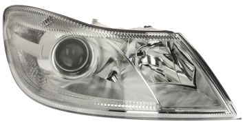 PHARE AVANT SKODA OCTAVIA 2009-2013 BASE CHROMÉE / DROIT