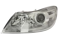 PHARE AVANT SKODA OCTAVIA 2009-2013 BASE CHROMÉE / GAUCHE