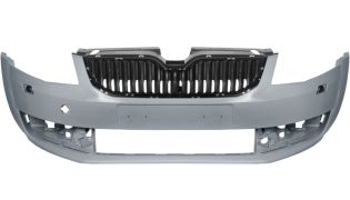 PARE-CHOCS SKODA OCTAVIA 2013-2017 AVANT / AVEC GRILLE / AVEC LAVEPHARES / AVEC APPRET
