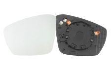 VERRE DE RÉTROVISEUR SKODA OCTAVIA 2013-2017 AVEC SUPPORT / CHAUFFANT / CONVEXE / GAUCHE