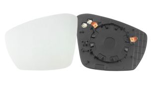 VERRE DE RÉTROVISEUR SKODA OCTAVIA 2013-2017 AVEC SUPPORT / CHAUFFANT / CONVEXE / GAUCHE