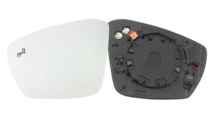 VERRE DE RÉTROVISEUR SKODA OCTAVIA 2013-2017 AVEC SUPPORT / CHAUFFANT / SIDE ASSIST / CONVEXE / GAUCHE