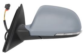 RÉTROVISEUR SKODA SUPERB 2008-2013 ÉLÉCTRIQUE / CHAUFFANT / FEU CLIGNOTANT / FEU DE SOL / RABATTABLE ÉLÉCTRIQUEMENT / AVEC APPRET / GAUCHE