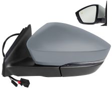 RÉTROVISEUR SKODA KAROQ 2017-2019 ÉLÉCTRIQUE / CHAUFFANT / FEU CLIGNOTANT / FEU DE SOL / RABATTABLE ÉLÉCTRIQUEMENT / MÉMOIRE / SIDE ASSIST / AVEC APPRET / GAUCHE