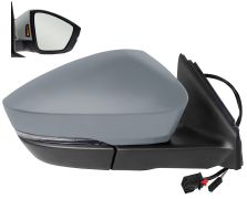 RÉTROVISEUR SKODA KAROQ 2019-2022 ÉLÉCTRIQUE / CHAUFFANT / FEU CLIGNOTANT / FEU DE SOL / RABATTABLE ÉLÉCTRIQUEMENT / SIDE ASSIST / AVEC APPRET / DROIT