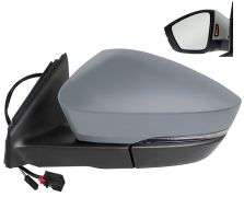 RÉTROVISEUR SKODA KAROQ 2019-2022 ÉLÉCTRIQUE / CHAUFFANT / FEU CLIGNOTANT / FEU DE SOL / RABATTABLE ÉLÉCTRIQUEMENT / MÉMOIRE / SIDE ASSIST / AVEC APPRET / GAUCHE