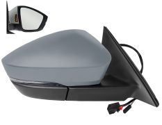 RÉTROVISEUR SKODA KODIAQ 2019-2021 ÉLÉCTRIQUE / CHAUFFANT / FEU CLIGNOTANT / RABATTABLE ÉLÉCTRIQUEMENT / SIDE ASSIST / AVEC APPRET / DROIT