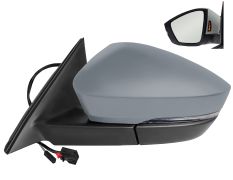 RÉTROVISEUR SKODA KODIAQ 2021-2024 ÉLÉCTRIQUE / CHAUFFANT / FEU CLIGNOTANT / FEU DE SOL / RABATTABLE ÉLÉCTRIQUEMENT / MÉMOIRE / SIDE ASSIST / AVEC APPRET / GAUCHE