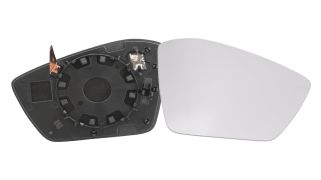 VERRE DE RÉTROVISEUR SKODA SUPERB 2015-2019 AVEC SUPPORT / CHAUFFANT / CONVEXE / DROIT