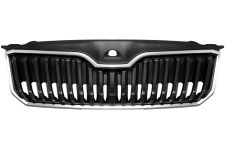 GRILLE SKODA SUPERB 2015-2019 FACE AVANT / AVEC CONTOUR CHROMÉ