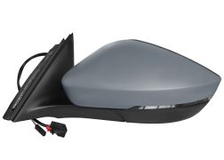 RÉTROVISEUR SKODA SUPERB 2015-2019 ÉLÉCTRIQUE / CHAUFFANT / FEU CLIGNOTANT / FEU DE SOL / RABATTABLE ÉLÉCTRIQUEMENT / SIDE ASSIST / AVEC APPRET / GAUCHE