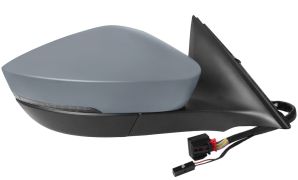 RÉTROVISEUR SKODA OCTAVIA 2020-> ÉLÉCTRIQUE / CHAUFFANT / FEU CLIGNOTANT / RABATTABLE ÉLÉCTRIQUEMENT / SIDE ASSIST / AVEC APPRET / DROIT