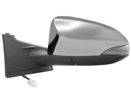 RÉTROVISEUR TOYOTA YARIS 2014-2017 ÉLÉCTRIQUE / CHAUFFANT / FEU CLIGNOTANT / RABATTABLE ÉLÉCTRIQUEMENT / CHROMÉ / GAUCHE