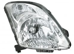 PHARE SUZUKI SWIFT 2005-2010 BASE CHROMÉE / ÉLÉCTRIQUE / DROIT