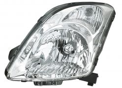 PHARE SUZUKI SWIFT 2005-2010 BASE CHROMÉE / ÉLÉCTRIQUE / GAUCHE