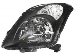 PHARE SUZUKI SWIFT 2005-2010 BASE NOIRE / ÉLÉCTRIQUE / GAUCHE