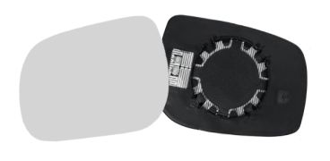 VERRE DE RÉTROVISEUR TOYOTA AURIS 2007-2010 AVEC SUPPORT / CHAUFFANT / CONVEXE / GAUCHE