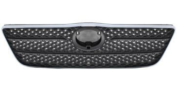 GRILLE TOYOTA COROLLA 2001-2004 FACE AVANT / 3/5 PORTES / CHROMÉE 