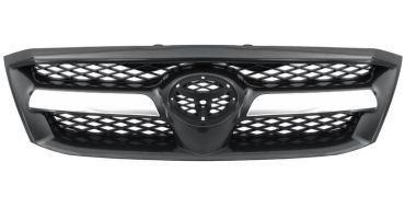 GRILLE TOYOTA HILUX 2004-2008 FACE AVANT NOIRE / AVEC MOULURE CHROMÉE 