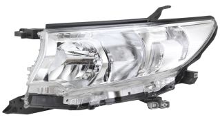 PHARE AVANT TOYOTA LAND CRUISER PRADO FJ150 2018-2023 BASE CHROMÉE / GAUCHE