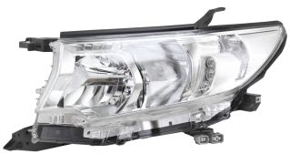 PHARE AVANT TOYOTA LAND CRUISER PRADO FJ150 2018-2023 BASE CHROMÉE / LED / GAUCHE