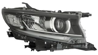 PHARE AVANT TOYOTA LAND CRUISER PRADO FJ150 2018-2023 BASE NOIRE / FULL LED / DROIT