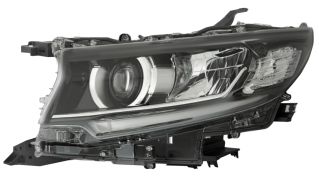 PHARE AVANT TOYOTA LAND CRUISER PRADO FJ150 2018-2023 BASE NOIRE / FULL LED / GAUCHE